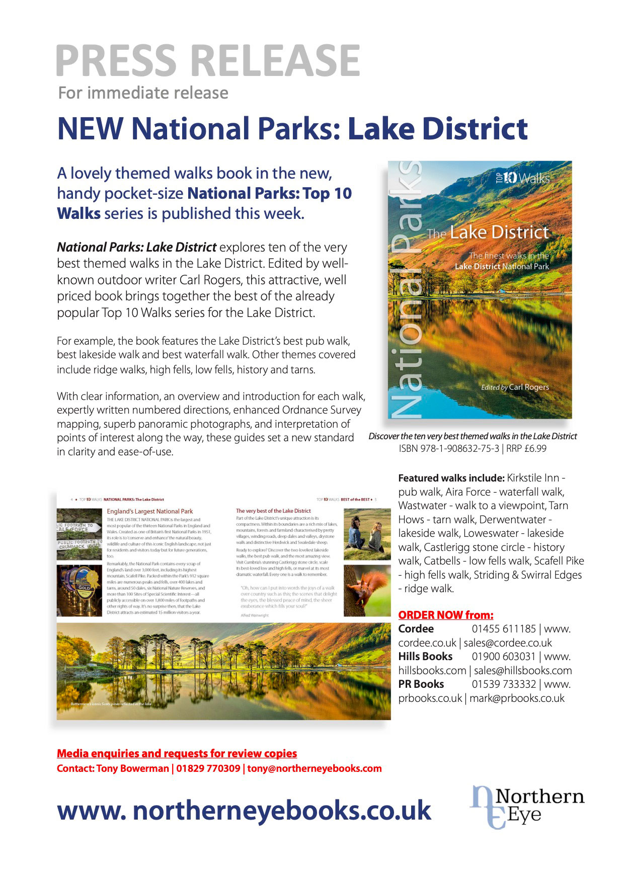 Northern Eye Books - Top 10 Walks: National Parks: Lake District