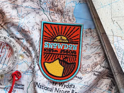 Snowdon patch and Snowdon OS Map snood